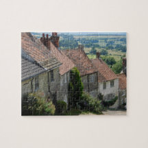Gold Hill, Shaftesbury, Dorset, England Jigsaw Puz