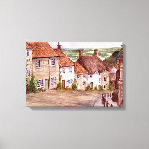 Gold Hill Shaftesbury Leinwanddruck