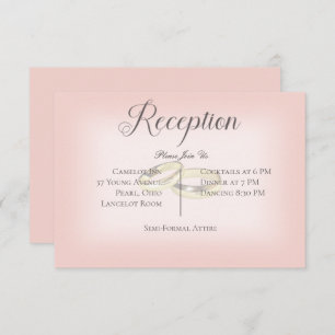 Gold Hochzeiten auf Blue Wedding Reception Begleitkarte