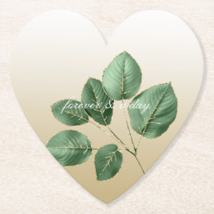 Gold-Hochzeiten-Blätter Untersetzer