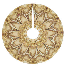 Gold Holiday Weihnachtsrock Polyester Weihnachtsbaumdecke