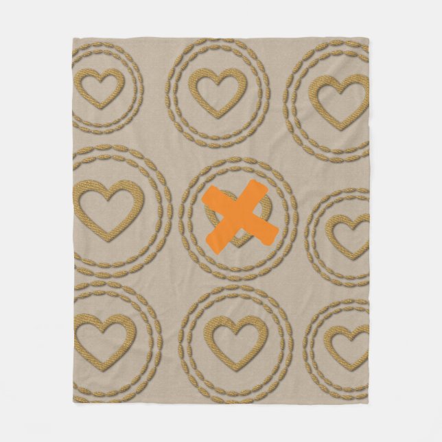 Gold Holidays Vibe Fleecedecke (Vorderseite)