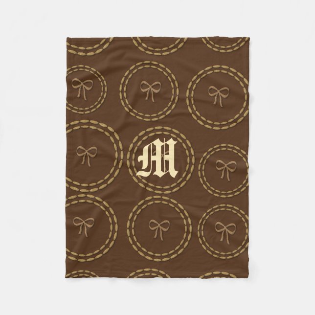 Gold Holidays Vibe Fleecedecke (Vorderseite)