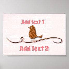 Gold Holidays Vibe Poster