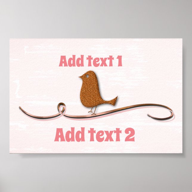 Gold Holidays Vibe Poster (Vorne)