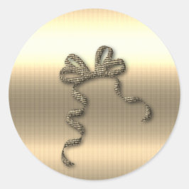 Gold Holidays Vibe Runder Aufkleber