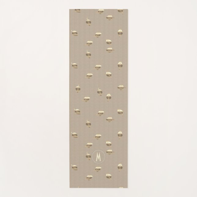 Gold Holidays Vibe Yogamatte (Vorderseite)