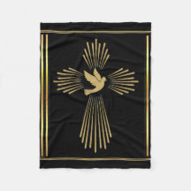 "Gold Holy Spirit Cross"