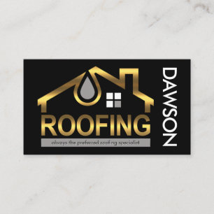 Gold Home Dach Dachreparatur Visitenkarte