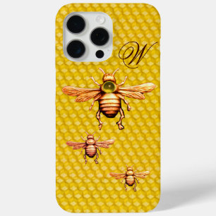 GOLD HONEY BEES MONOGRAM Case-Mate iPhone HÜLLE