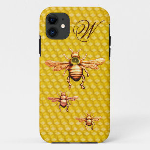 GOLD HONEY BEES MONOGRAM Case-Mate iPhone HÜLLE