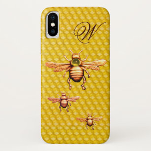 GOLD HONEY BEES MONOGRAM Case-Mate iPhone HÜLLE