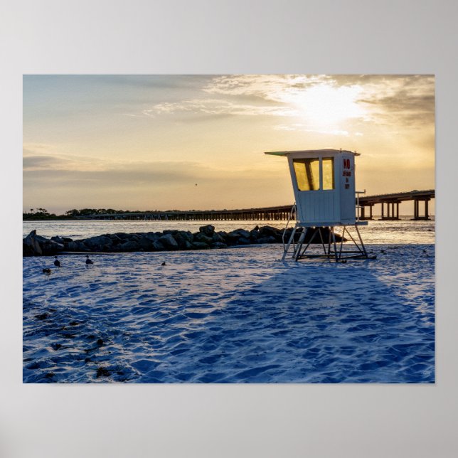 Gold Hour Destin East Pass Poster (Vorne)
