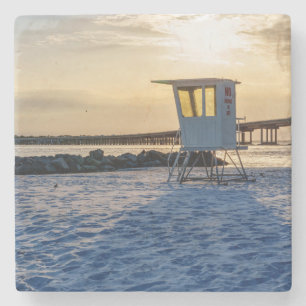 Gold Hour Destin East Pass Stone Coaster Steinuntersetzer