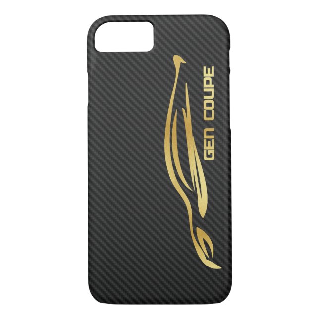 Gold Hyundai Genesis COUPE Logo Case-Mate iPhone Hülle (Rückseite)