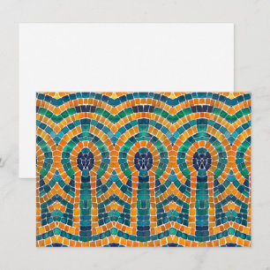 GOLD ICONS MOSAIC 4.5x6.25 Flachkarte Feiertagskarte