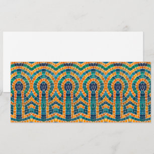 GOLD ICONS MOSAIC 4x9,25 Flachkarte Karte