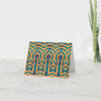 GOLD ICONS MOSAIC Note Card