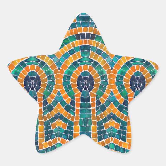 GOLD ICONS MOSAIC Star Stickers (Vorderseite)