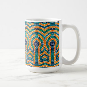 GOLD ICONS MOSAIC Tall White Tasse