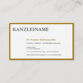 Gold-ID-Karten Visitenkarte