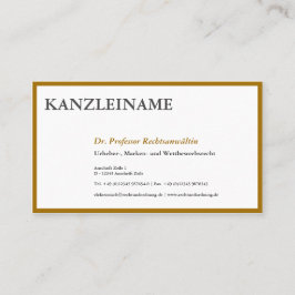 Gold-ID-Karten Visitenkarte