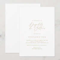Gold Idyllic Calligraphy Spanisches Brautparty
