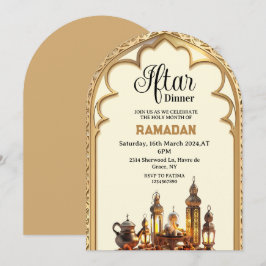 Gold Iftar Dinner Party Ramadan Kareem 2025 Einladung
