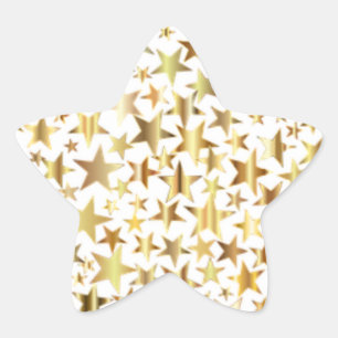 Gold-Imitate Foil-Star-Aufkleber Stern-Aufkleber