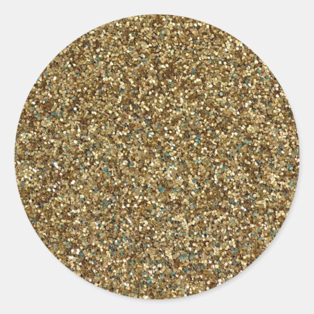 GOLD (Imitate) GLITZER STICKERS (Vorderseite)