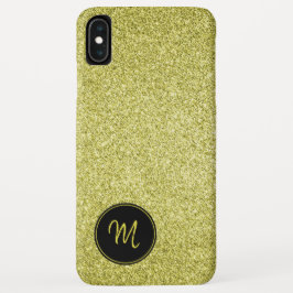 Gold Imitate Glitzern Monogram Minimalistisch Funk Case-Mate iPhone Hülle