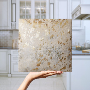 Gold-Imitate verkleiden metallische Glitzer-Fliese Fliese