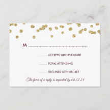 Gold Imitats Glitzer Confetti Wedding Marsala UAWG