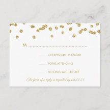 Gold Imitats Glitzer Confetti Wedding White UAWG