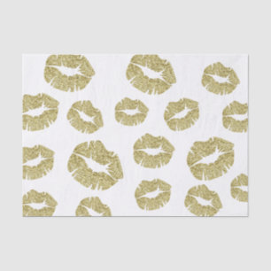 Gold Imitats Glitzer Kisses Seidenpapier