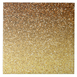 Gold Imitats Glitzer Ombre Fliese