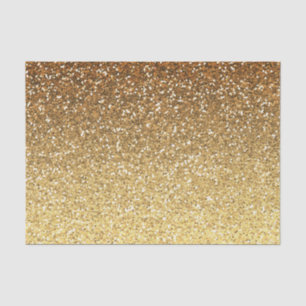 Gold Imitats Glitzer Ombre Seidenpapier