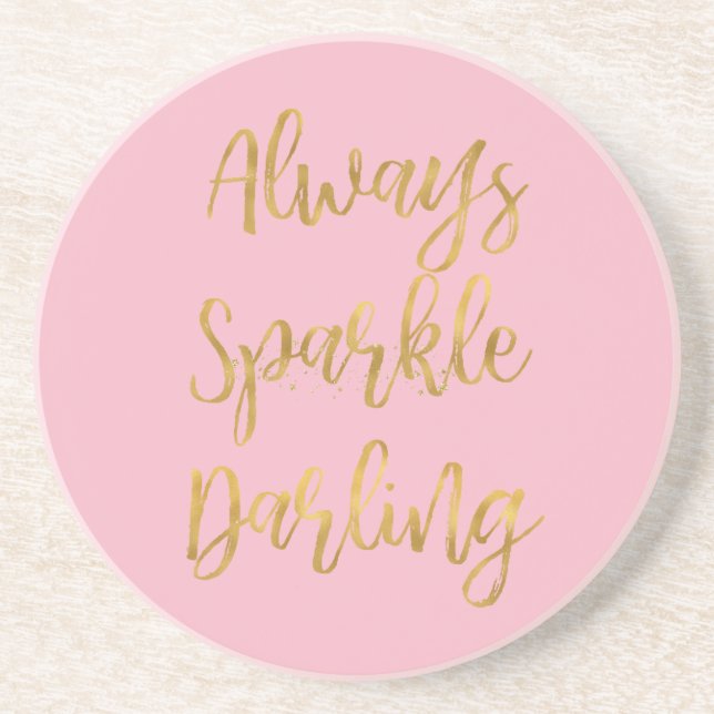 Gold immer Sparkle Darling Untersetzer (Vorne)