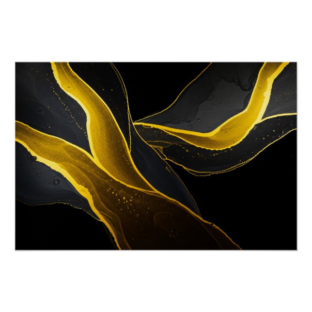 Gold in Schwarzfluss Poster (Vorderseite)