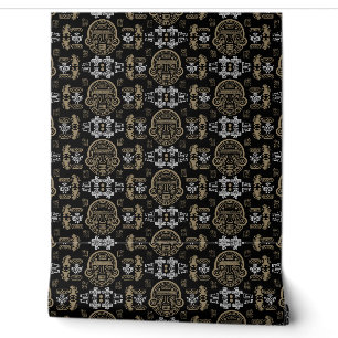 Gold inca Aztec Wohngestaltung Tapete