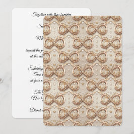 Gold Infinity Wedding Invitation Einladung