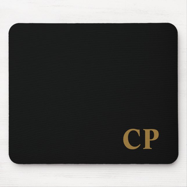 Gold Initial Mouse Pad Mousepad (Vorne)