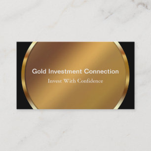 Gold-Investitions-Visitenkarten Visitenkarte