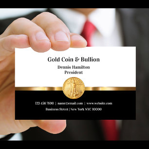 Gold-Investment-Geschäftskarten Visitenkarte