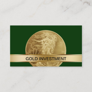 Gold-Investment-Geschäftskarten Visitenkarte