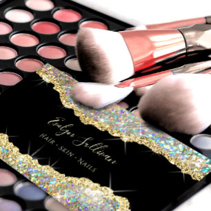 Gold-Irisierungs-Glitzer-Visitenkarte Visitenkarte