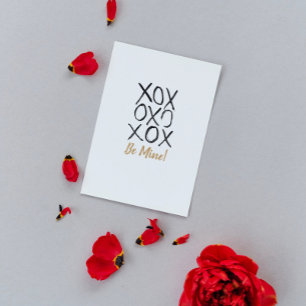 Gold ist mein! Kisses XOXO Valentine Feiertagspostkarte