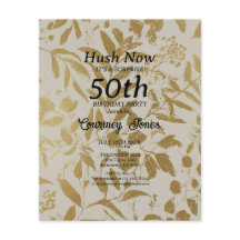 Gold Ivory Botanische 50. Geburtstag 2.0