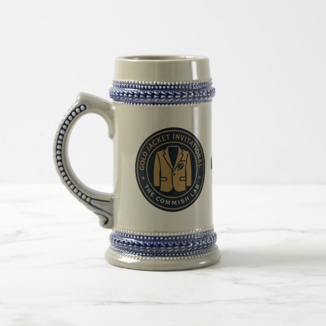 Gold Jacket Invitational Fantasy Football Stein Bierglas (Links)