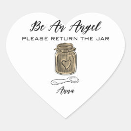 *~* Gold Jar AP30 Return Jar Canning Mason Heart S Herz-Aufkleber